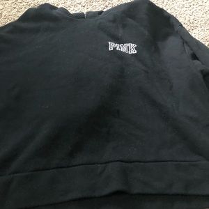 Black PINK cropped hoodie